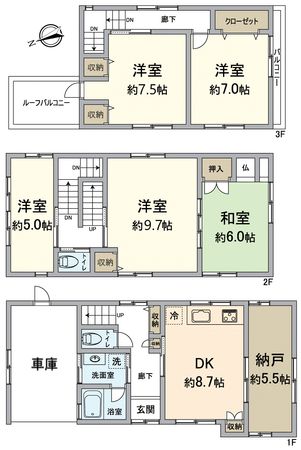 大津市京町2丁目 間取図(平面図) 大津市京町2丁目 間取図(平面図)