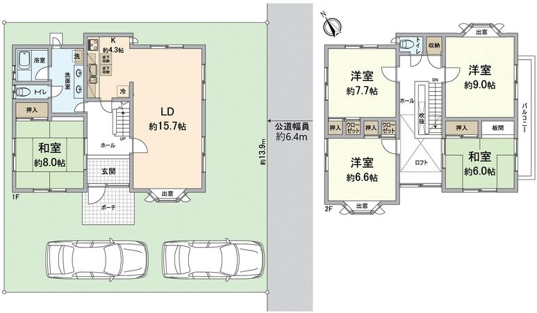 大石東5丁目 戸建 間取図(平面図) 大石東5丁目 戸建 間取図(平面図)