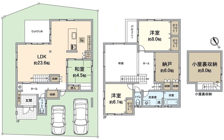 西渋川2丁目27号棟 間取図(平面図) 西渋川2丁目27号棟 間取図(平面図)