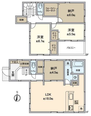 大津市御陵町3号地 間取図(平面図) 大津市御陵町3号地 間取図(平面図)