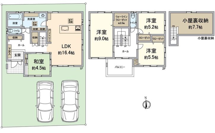 瀬田3丁目1号地 間取図(平面図) 瀬田3丁目1号地 間取図(平面図)