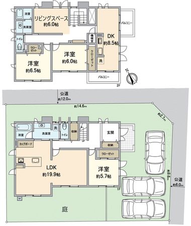 草津市南草津4丁目 間取図(平面図) 間取図(平面図)