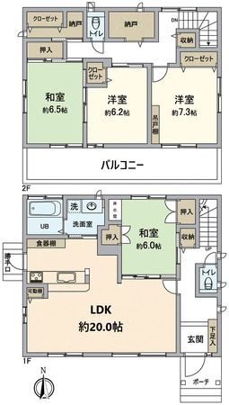 大津市青山6丁目 間取図(平面図) 大津市青山6丁目 間取図(平面図)