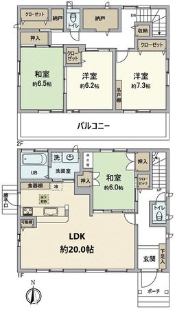 大津市青山6丁目 間取図(平面図) 大津市青山6丁目 間取図(平面図)