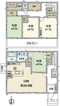 大津市青山6丁目 間取図(平面図) 大津市青山6丁目 間取図(平面図)