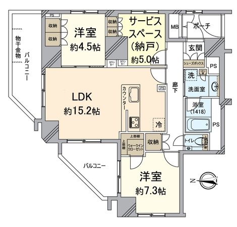 フェミネンス大津石山駅前 間取図(平面図) 間取図(平面図)