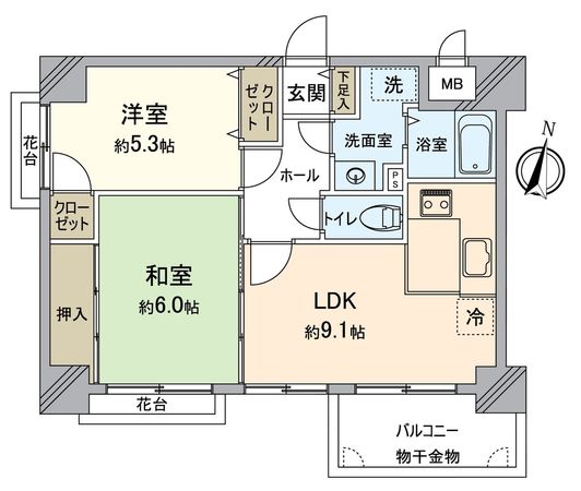Mプラザ石山弐番館 間取図(平面図) Mプラザ石山弐番館 間取図(平面図)