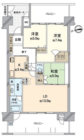 グランスイート近江・臨湖庵 間取図(平面図) グランスイート近江・臨湖庵 間取図(平面図)