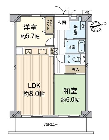 ルネ大津 3号棟 間取図(平面図) ルネ大津 3号棟 間取図(平面図)