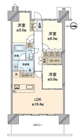プラウドシティ大津京 間取図(平面図) プラウドシティ大津京 間取図(平面図)