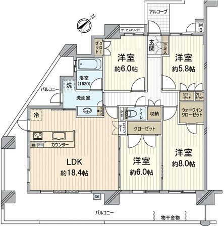 ハイネスステーシア守山 間取図(平面図) ハイネスステーシア守山 間取図(平面図)