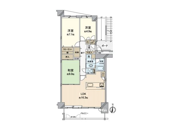 ティアラ・セントワンズ 間取図(平面図) ティアラ・セントワンズ 間取図(平面図)