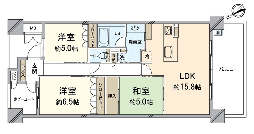 ブランズ西大津 レイクフロント 間取図(平面図) ブランズ西大津 レイクフロント 間取図(平面図)