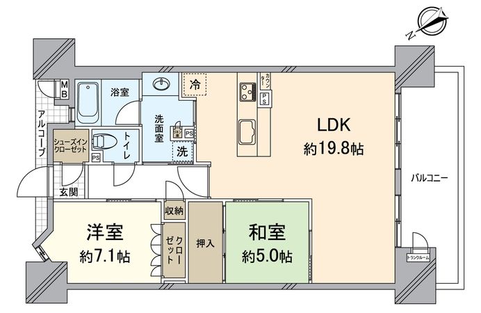 ユニハイム南草津 間取図(平面図)