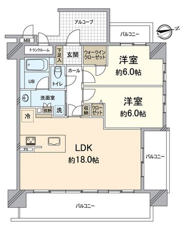 エスリード大津京町 間取図(平面図) エスリード大津京町 間取図(平面図)