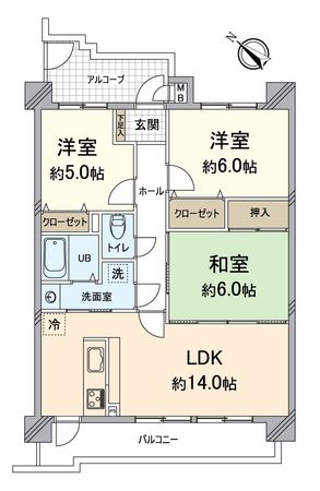 ロータリーマンション大津京町 間取図(平面図) ロータリーマンション大津京町 間取図(平面図)
