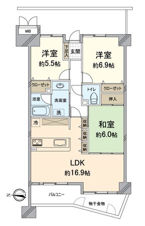 ヴィアプレッソ 間取図(平面図) ヴィアプレッソ 間取図(平面図)