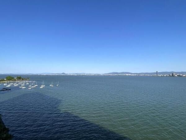 プレサンスレジェンド琵琶湖 バルコニーから東方向の眺望