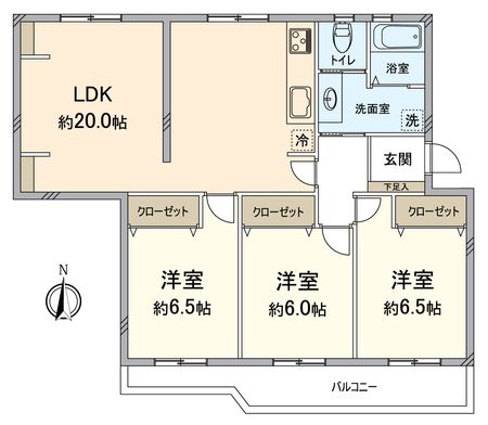 膳所ハイツ 4号棟 間取図(平面図) 膳所ハイツ 4号棟 間取図(平面図)