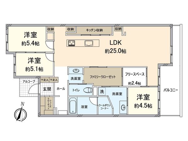シャリエ大津皇子が丘 間取図(平面図) シャリエ大津皇子が丘 間取図(平面図)