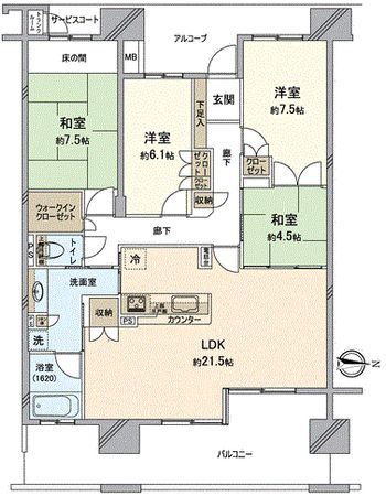Brillia琵琶湖大津京 間取図(平面図) Brillia琵琶湖大津京 間取図(平面図)