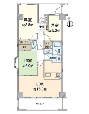 リサービア大津 間取図(平面図) リサービア大津 間取図(平面図)