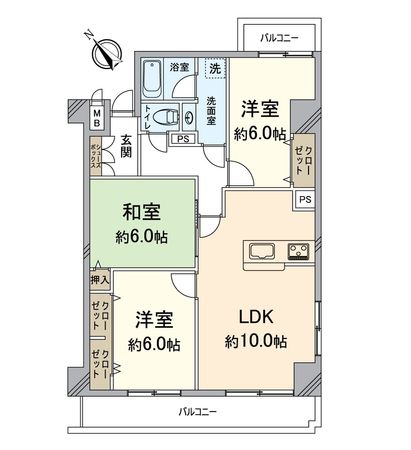 ハイトピア大津 間取図(平面図) ハイトピア大津 間取図(平面図)