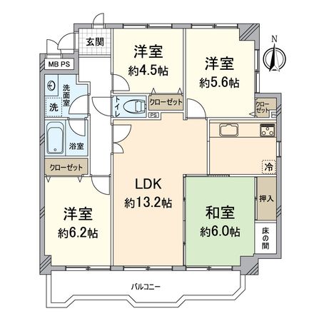 コスモ大津 間取図(平面図) コスモ大津 間取図(平面図)