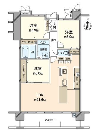 サーパス西大津 間取図(平面図) サーパス西大津 間取図(平面図)