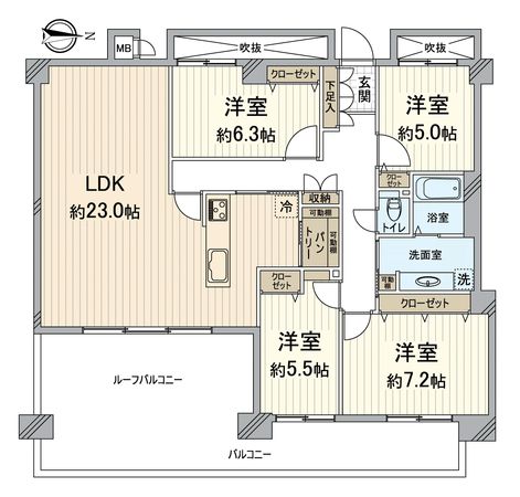 コスモ膳所公園 間取図(平面図) コスモ膳所公園 間取図(平面図)