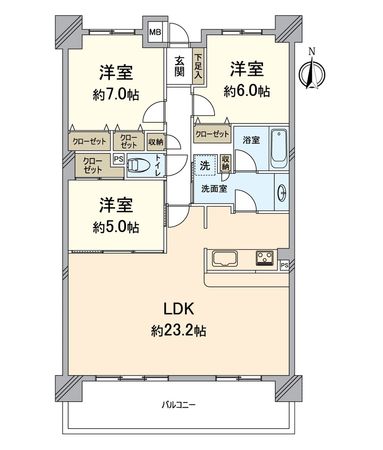 セレッソコート西大津レイクヒルズ 間取図(平面図) セレッソコート西大津レイクヒルズ 間取図(平面図)