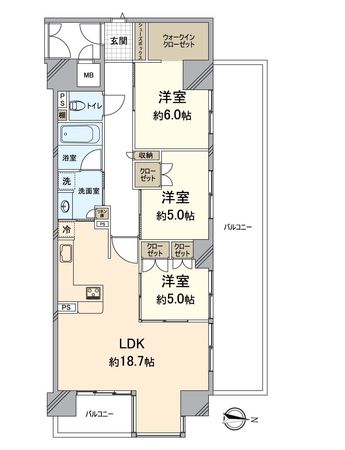 イーグルコートびわ湖大津京 間取図(平面図) イーグルコートびわ湖大津京 間取図(平面図)