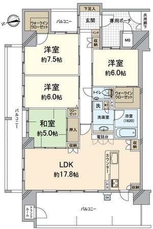 グランスイート近江・臨湖庵 間取図(平面図) グランスイート近江・臨湖庵 間取図(平面図)