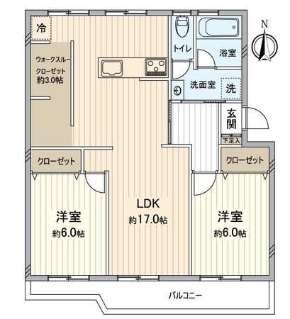 膳所ハイツ 6号棟 間取図(平面図) 膳所ハイツ 6号棟 間取図(平面図)