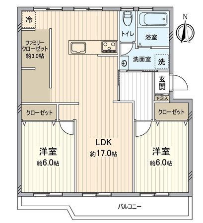 膳所ハイツ 6号棟 間取図(平面図) 膳所ハイツ 6号棟 間取図(平面図)