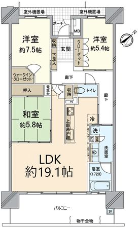 ブランズ西大津レイクテラス 間取図(平面図) ブランズ西大津レイクテラス 間取図(平面図)