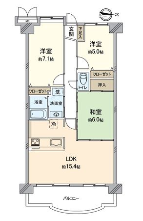 ロータリーマンション西大津2番館 間取図(平面図) ロータリーマンション西大津2番館 間取図(平面図)