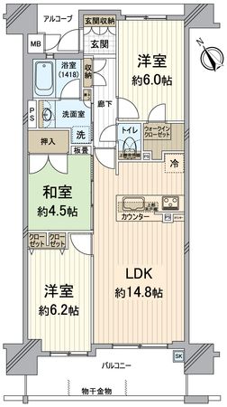 プレサンスロジェ草津駅前 間取図(平面図)