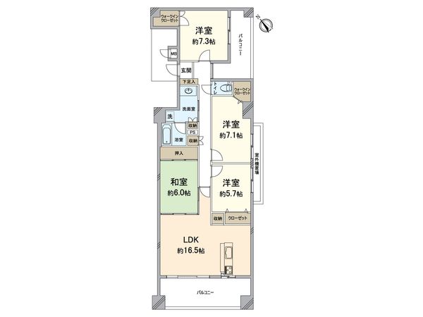 フォルクローレ瀬田 間取図(平面図) フォルクローレ瀬田 間取図(平面図)