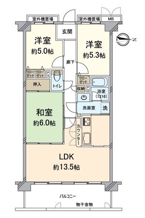 レックスガーデン大津石山 間取図(平面図) レックスガーデン大津石山 間取図(平面図)