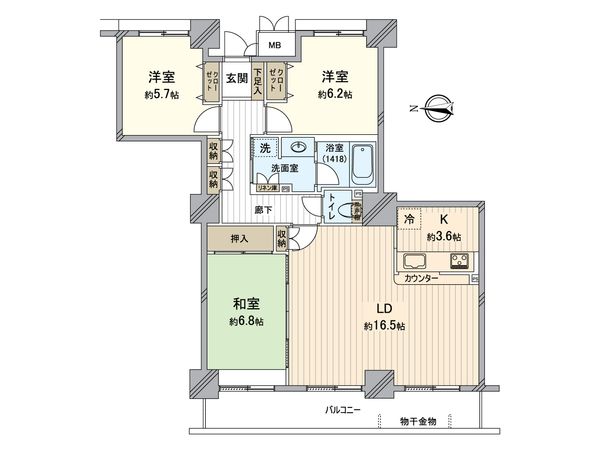 ファーストタワー大津MARY 間取図(平面図) 間取図(平面図)