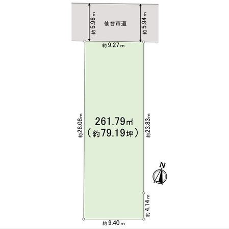 大町二丁目土地 区画図