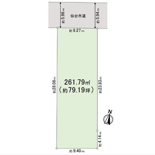 大町二丁目土地 区画図