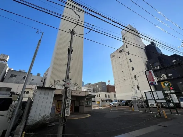対象不動産を北側道路から撮影