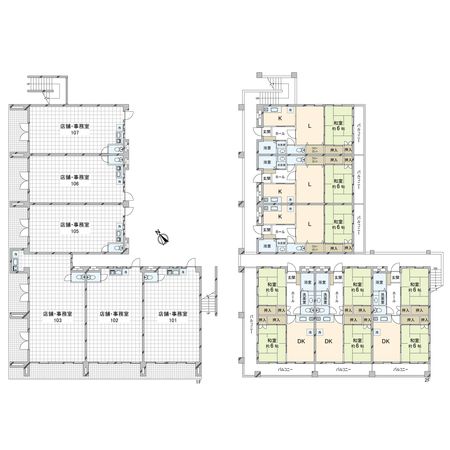 プラザ泉崎 間取図(平面図)