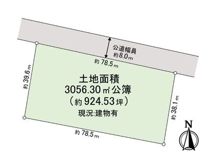 鶴代町 工場 間取図(平面図)