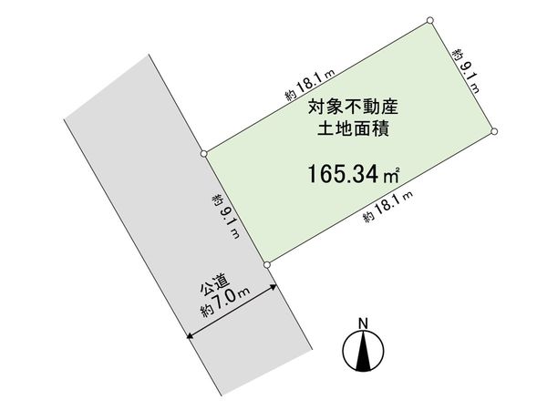 大和市南林間8丁目 古家付土地 区画図 大和市南林間8丁目 古家付土地 区画図