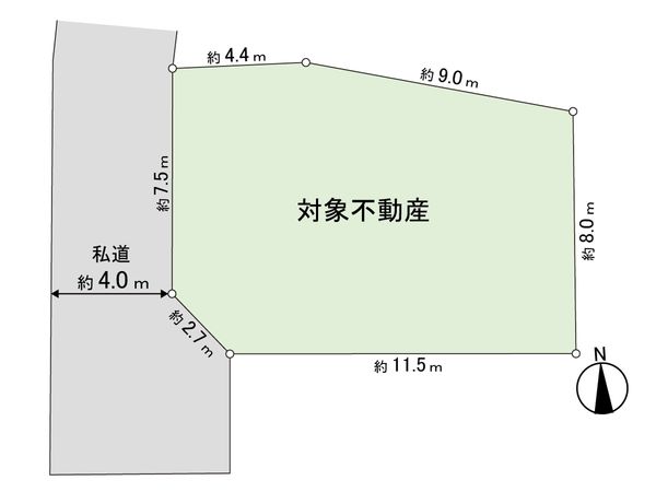 大和市福田 土地 区画図 大和市福田 土地 区画図