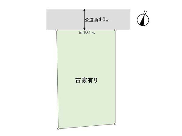 大和市中央林間2丁目 古家付土地 区画図 大和市中央林間2丁目 古家付土地 区画図
