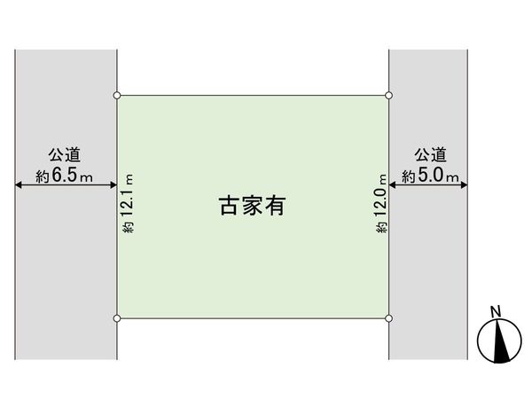 大和市つきみ野1丁目 古家付土地 区画図 大和市つきみ野1丁目 古家付土地 区画図